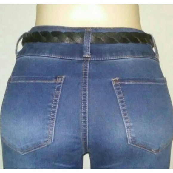 Black & Orange Flat Twist Belt - Picture 3 of 3